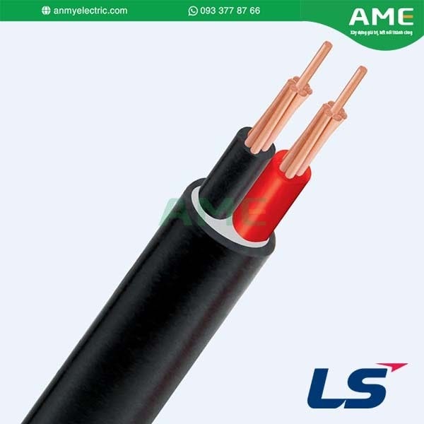 Cáp 2 lõi 0.6/1(1.2)kV - Cu/PVC 1x1.5mm2 (7/0.52)