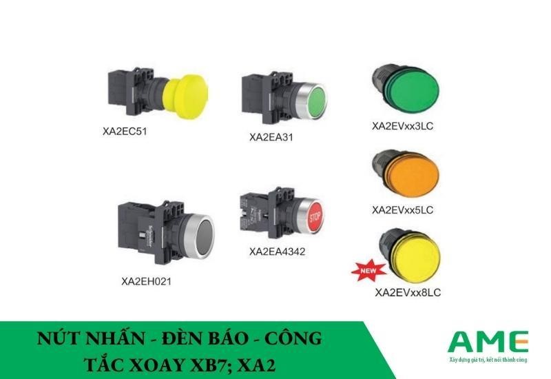 nút nhấn đèn báo công tắc