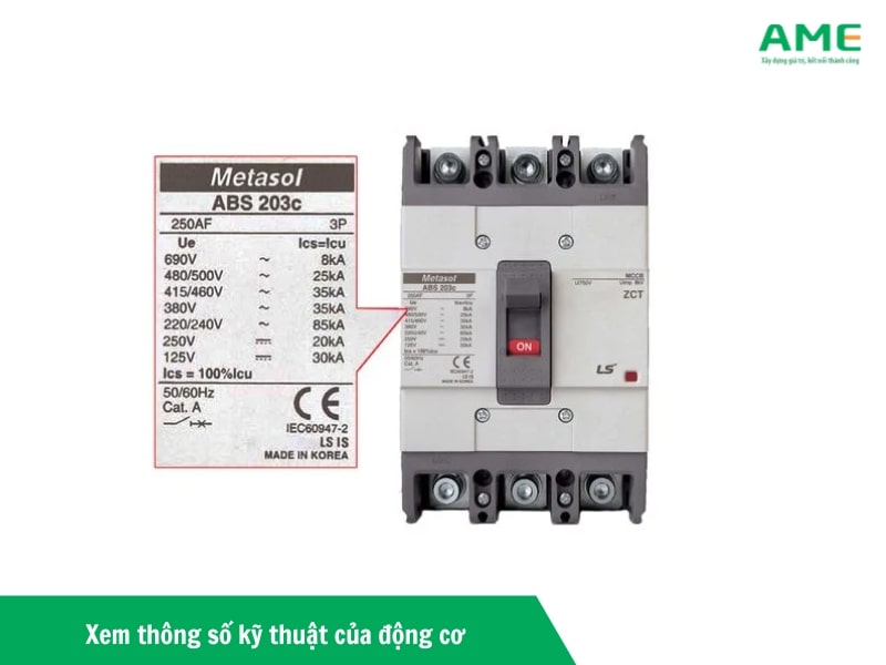 Thông số kỹ thuật của động cơ