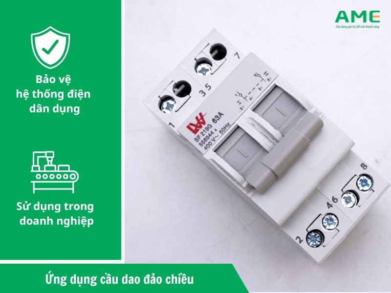 Ứng dụng của cầu dao điện đảo chiều