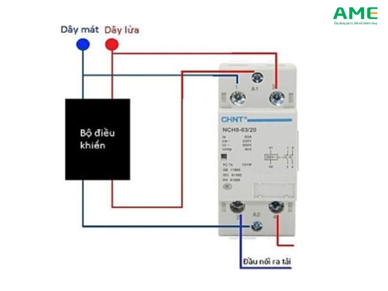 Đấu khởi động từ 1 pha