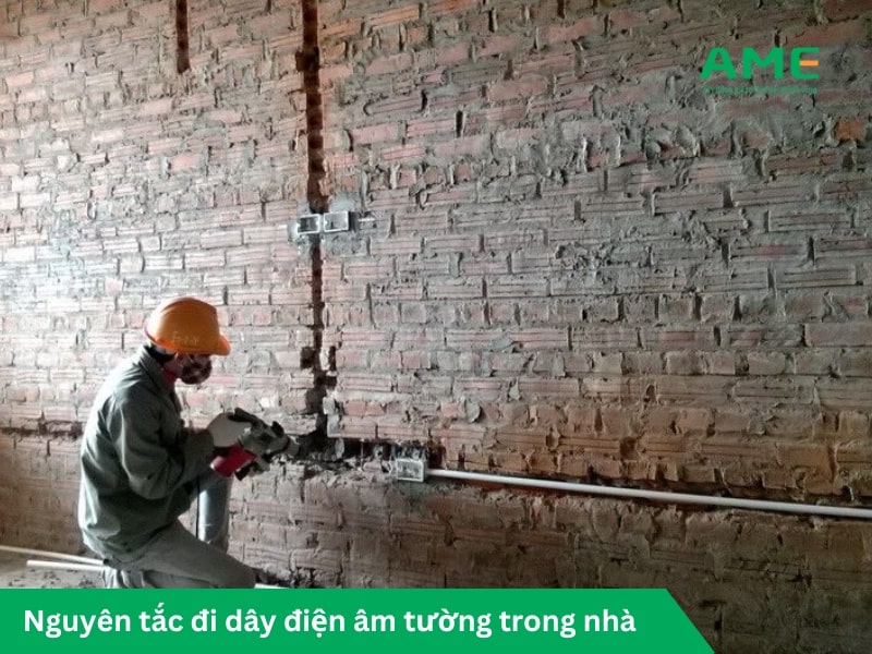 Nguyên tắc đi dây điện âm tường trong nhà