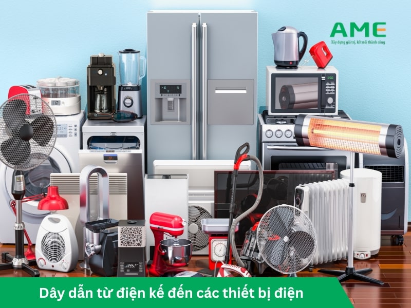 Dây dẫn từ điện kế đến các thiết bị điện