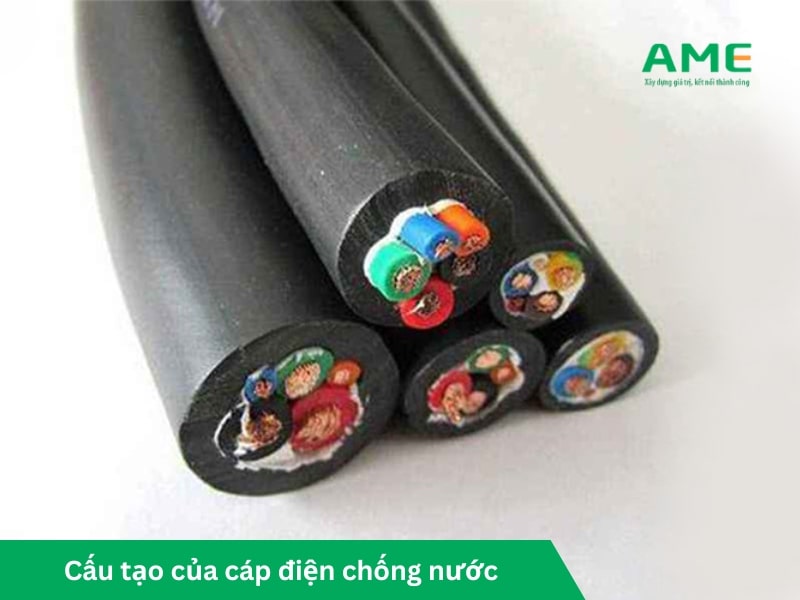 Cấu tạo của cáp điện chống nước