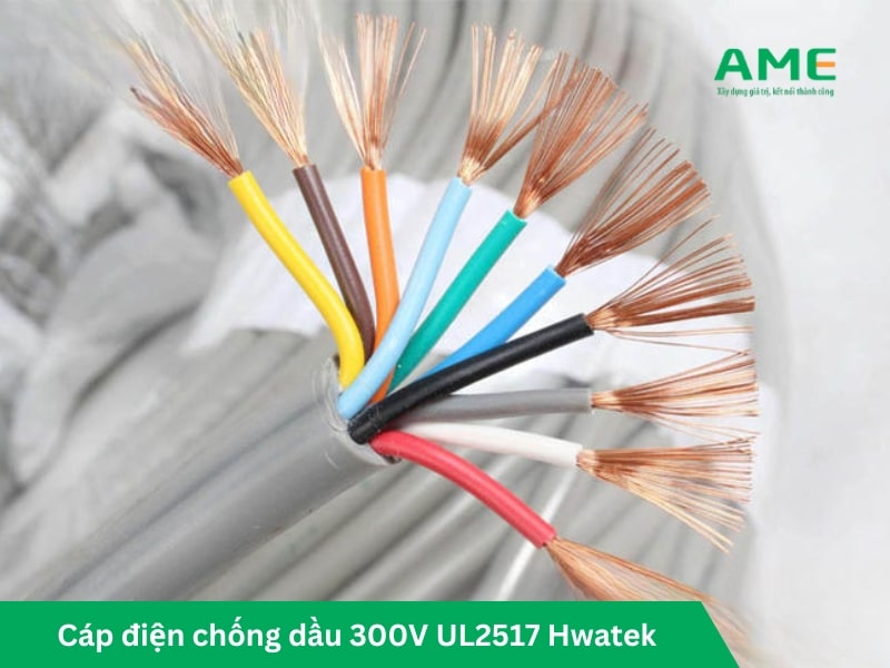 Cáp điện chống dầu 300V UL2517 Hwatek