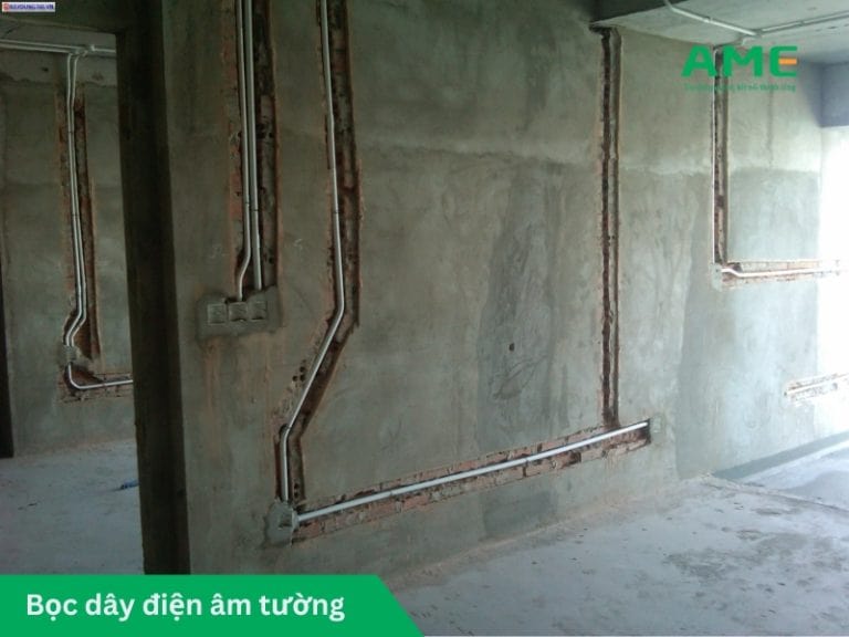 Bọc dây điện âm tường