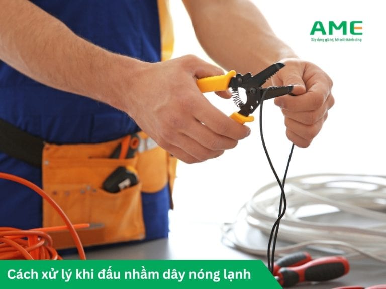 Cách xử lý khi đấu nhầm dây nóng lạnh