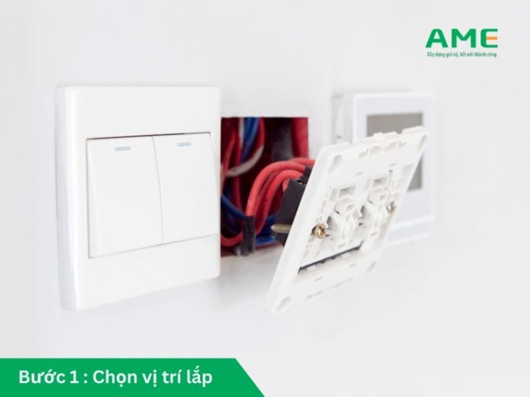 Chọn vị trí lắp công tắc 2 cực