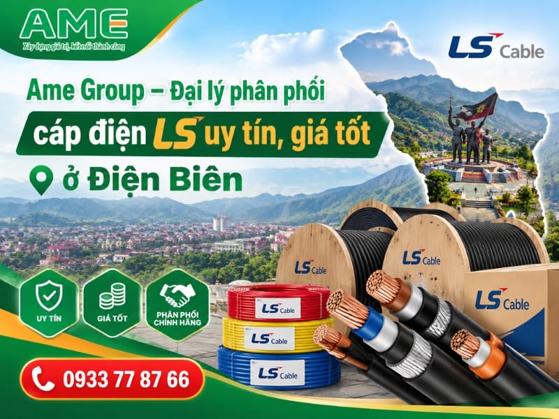 Ame Group – Đại lý phân phối cáp điện LS uy tín, giá rẻ tại Điện Biên