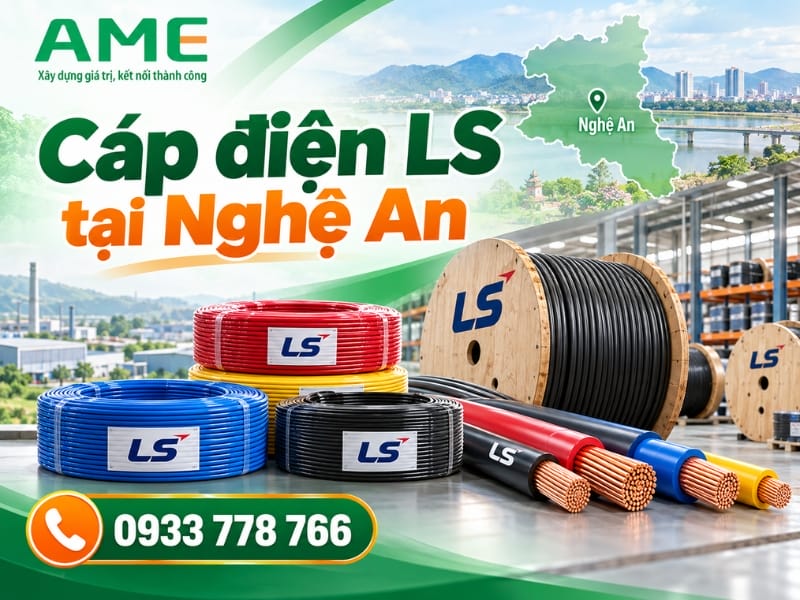 Đại lý cáp điện LS tại Nghệ An chính hãng, giá tốt 2026 Đại lý cáp điện LS tại Nghệ An chính hãng, giá tốt 2026